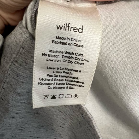 Aritzia Wilfred Lis Skirt High Rise Pull On Pencil Skirt Heathered Gray - Picture 11 of 12